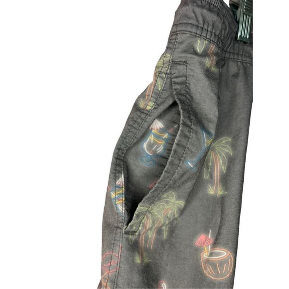 Goodfellow Flamingo & Palm Trees Swim Trunks - Men’s XL - Picture 2 of 8